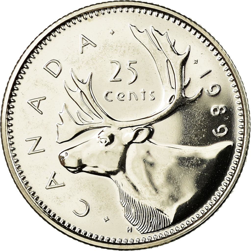 Münze, Kanada, Elizabeth II, 25 Cents, 1989, Royal Canadian Mint, Ottawa, UNZ