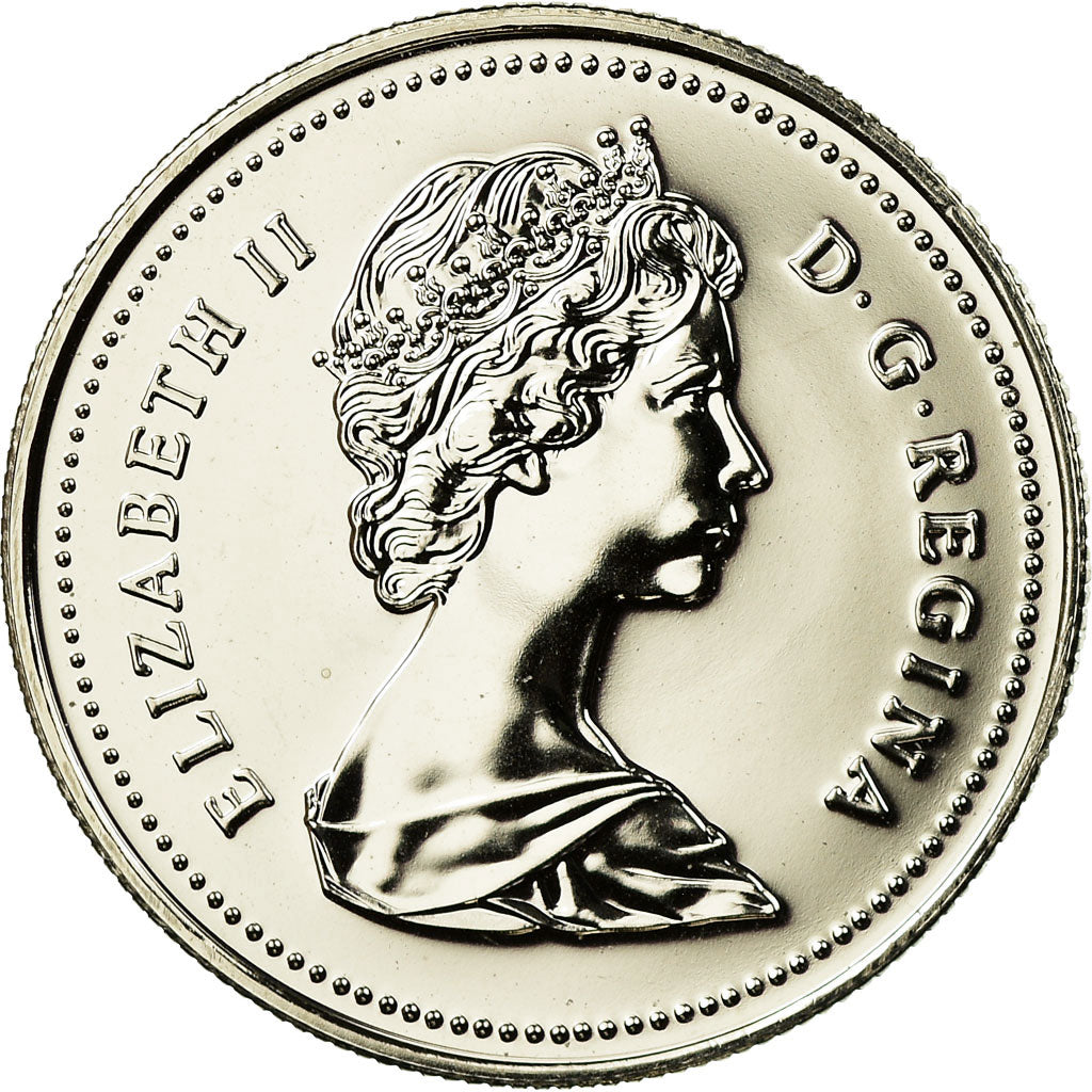 Coin, Canada, Elizabeth II, 50 Cents, 1989, Royal Canadian Mint, Ottawa