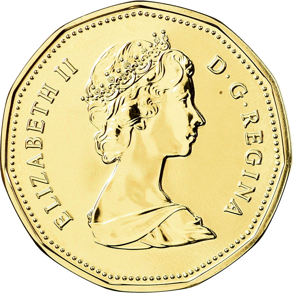Coin, Canada, Elizabeth II, Dollar, 1988, Royal Canadian Mint, Ottawa