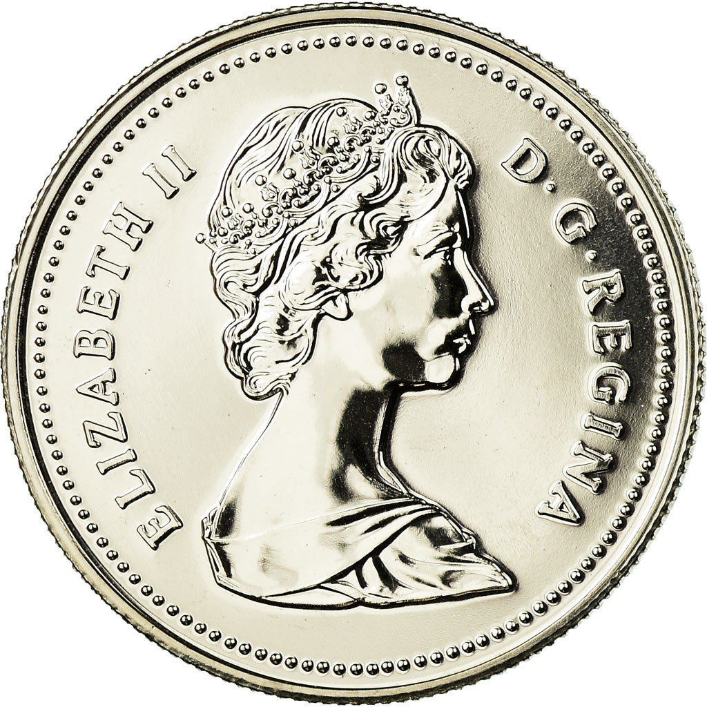 Coin, Canada, Elizabeth II, 50 Cents, 1986, Royal Canadian Mint, Ottawa