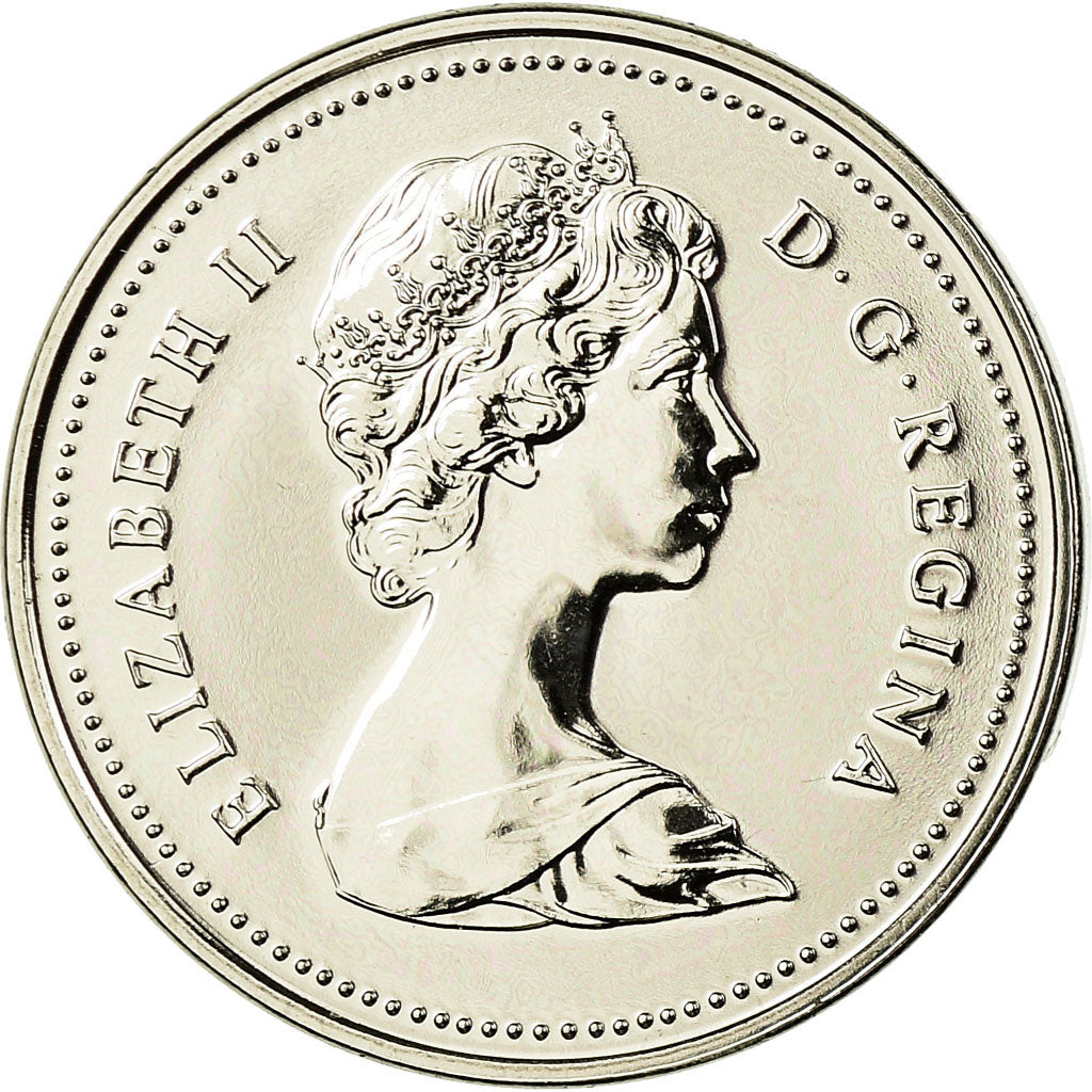Coin, Canada, Elizabeth II, 5 Cents, 1985, Royal Canadian Mint, Ottawa