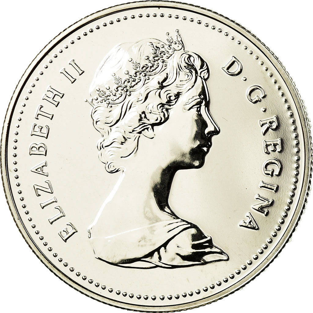 Coin, Canada, Elizabeth II, Dollar, 1985, Royal Canadian Mint, Ottawa