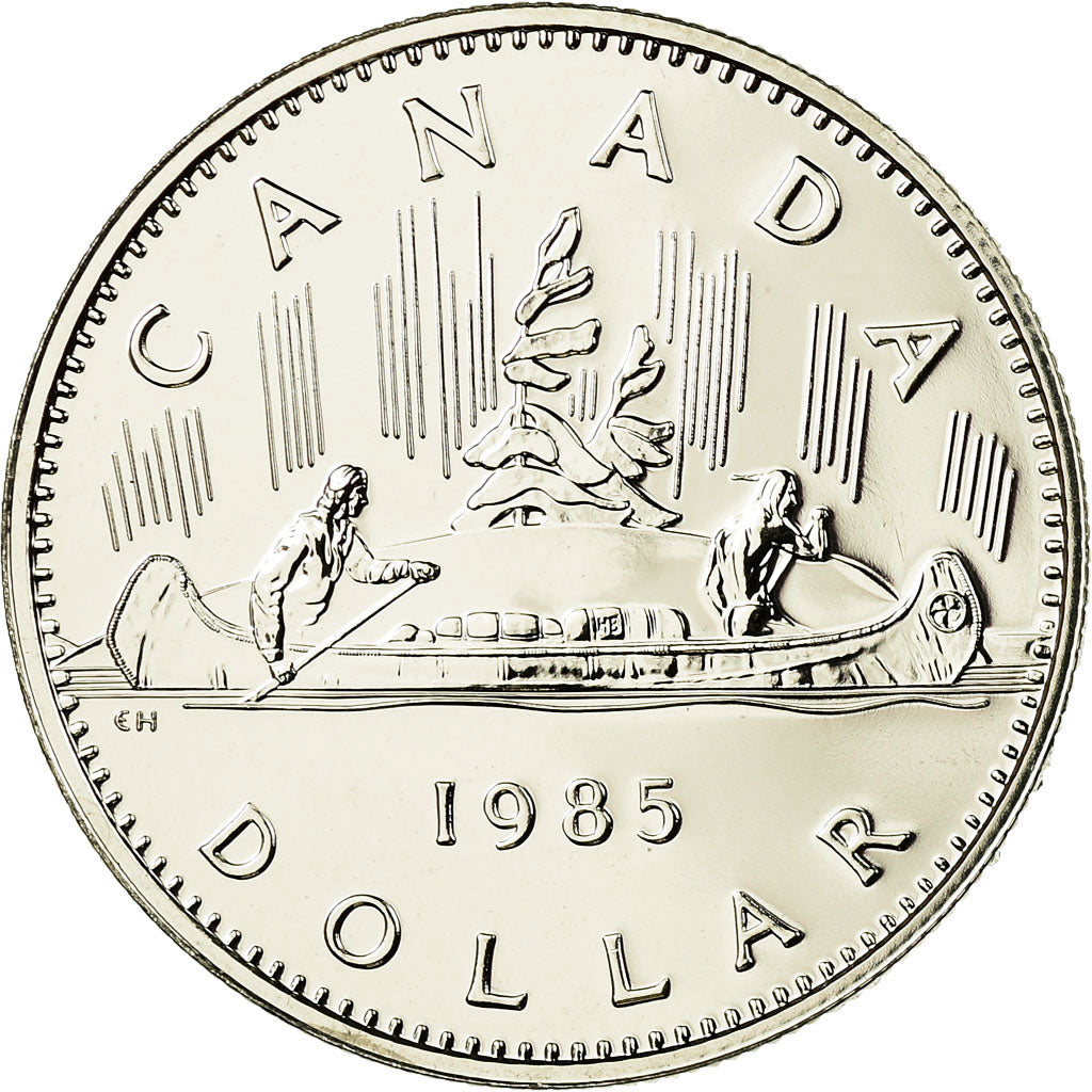 Coin, Canada, Elizabeth II, Dollar, 1985, Royal Canadian Mint, Ottawa