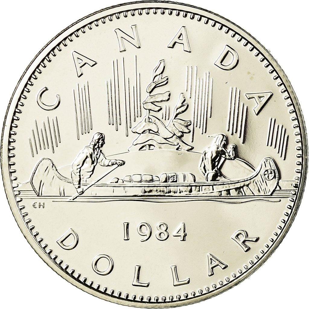 Coin, Canada, Elizabeth II, Dollar, 1984, Royal Canadian Mint, Ottawa
