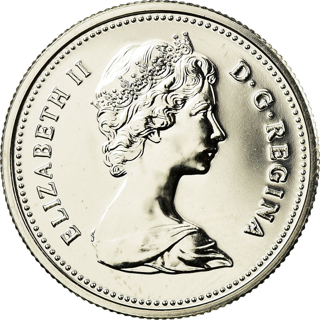Moeda, Canadá, Elizabeth II, 25 Cents, 1984, Royal Canadian Mint, Ottawa
