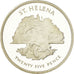 Moeda, Santa Helena, Elizabeth II, 25 Pence, Crown, 1977, British Royal Mint