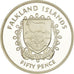 Coin, Falkland Islands, Elizabeth II, 50 Pence, 1977, Proof, MS(65-70), Silver