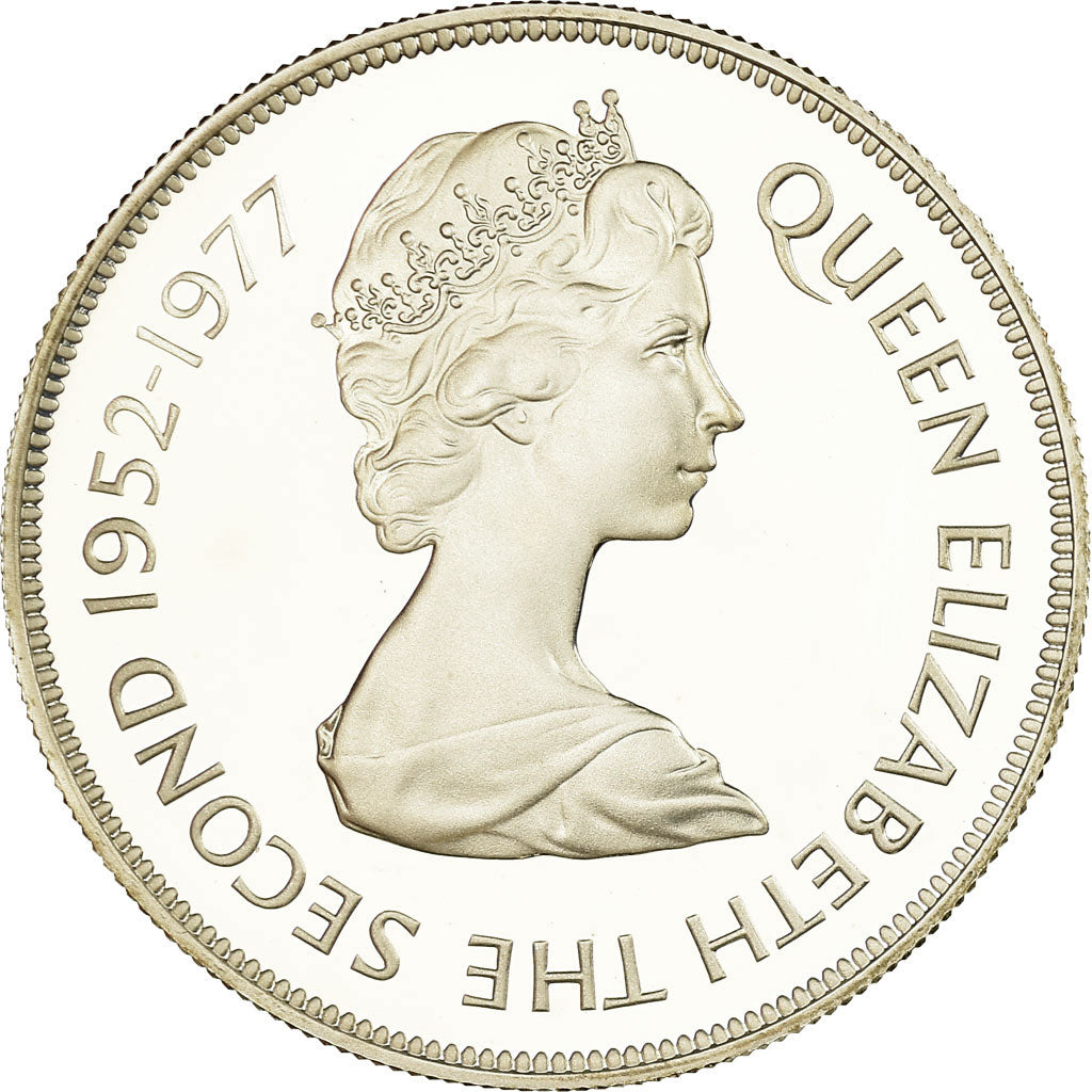 Coin, Falkland Islands, Elizabeth II, 50 Pence, 1977, Proof, MS(65-70), Silver