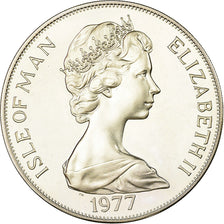 Coin, Isle of Man, Elizabeth II, Crown, 1977, Pobjoy Mint, Proof, MS(65-70)