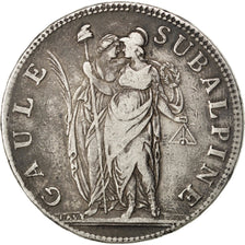 ITALIAN STATES, 5 Francs, 1801, KM #4, VF(30-35), Silver, 24.75