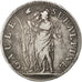 ITALIAN STATES, 5 Francs, 1801, KM #4, VF(30-35), Silver, 24.75