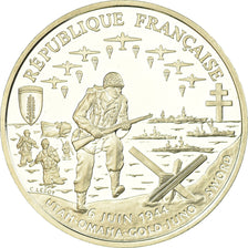 Coin, France, Débarquement, Franc, 1993, Paris, ESSAI, MS(65-70), Silver
