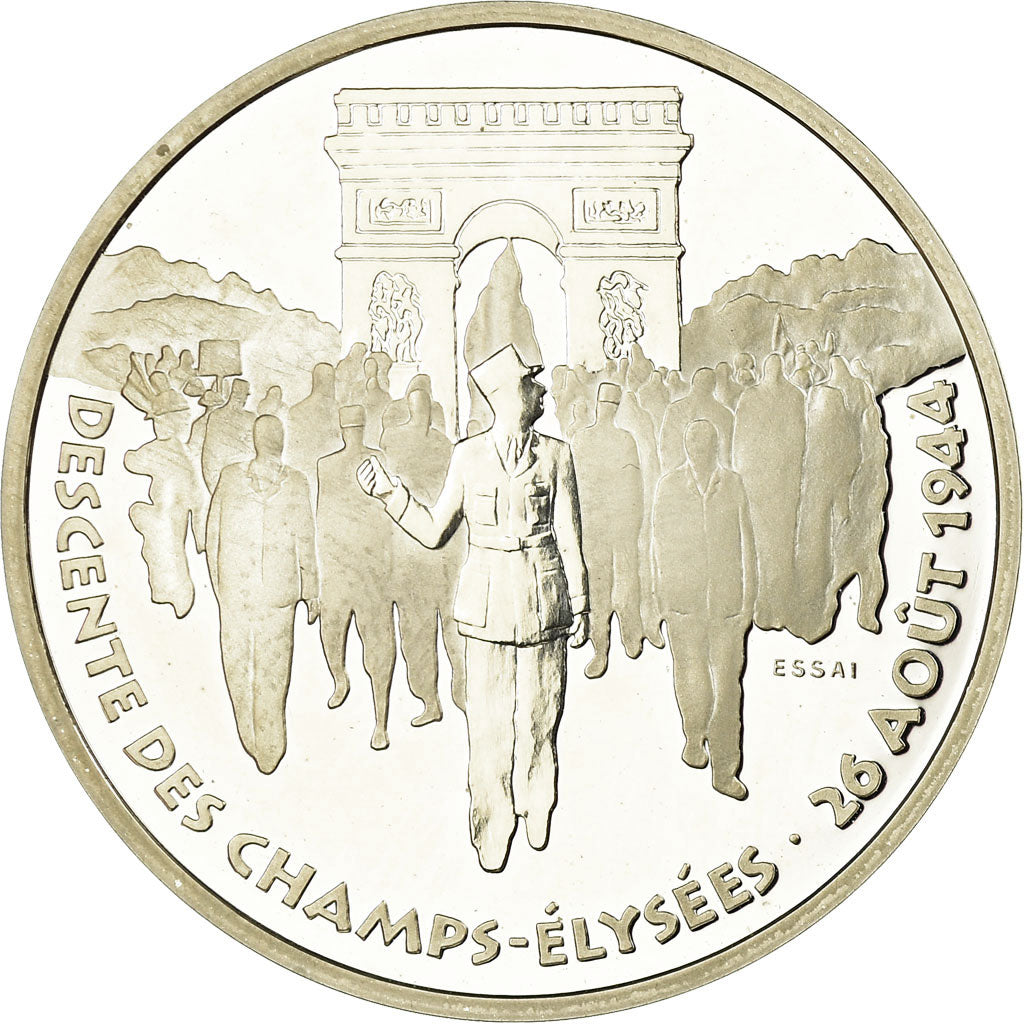 Coin, France, Libération de Paris, 100 Francs, 1994, ESSAI, MS(65-70), Silver