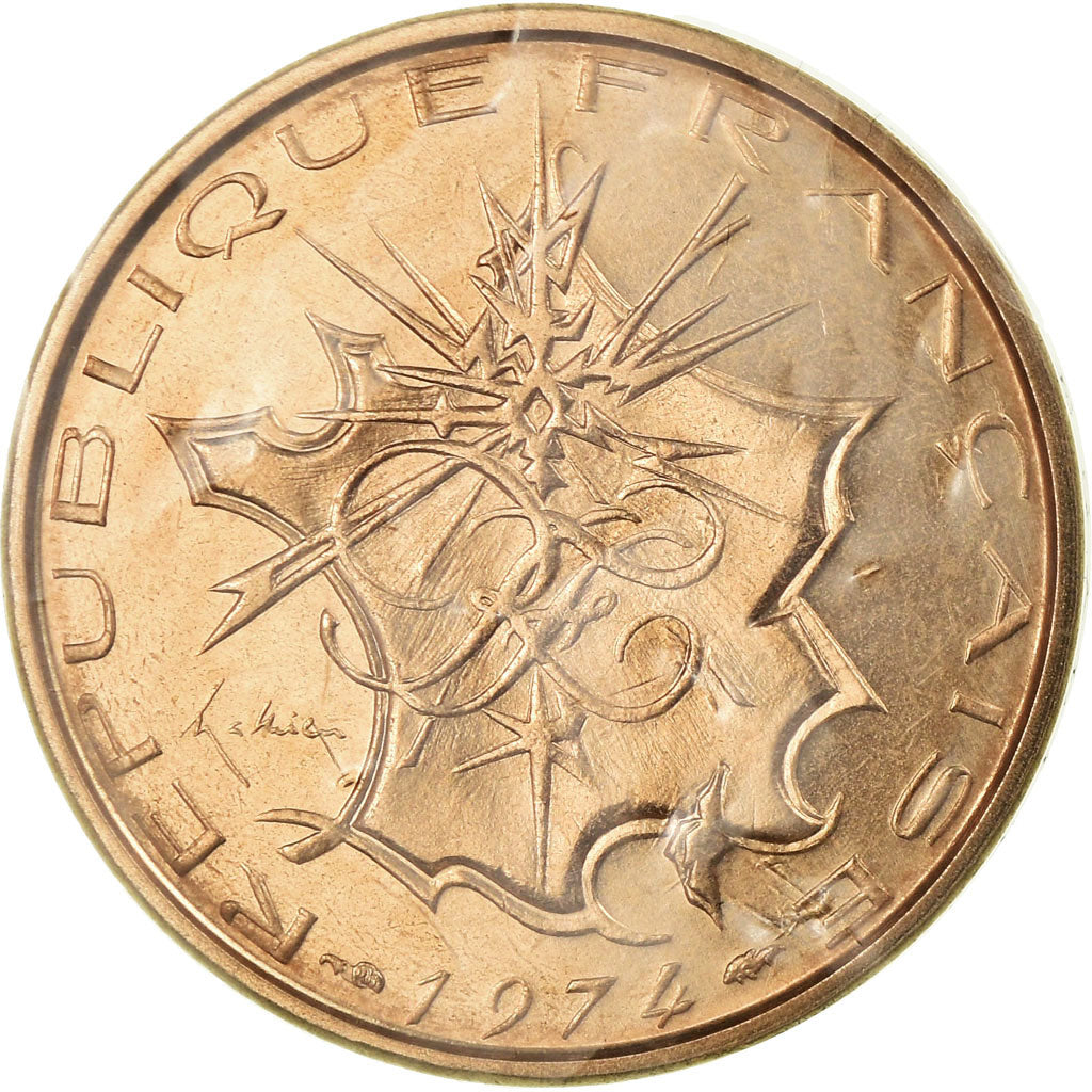 Coin, France, 10 Francs, 1974, Paris, ESSAI, MS(65-70), Nickel-brass, KM:E115
