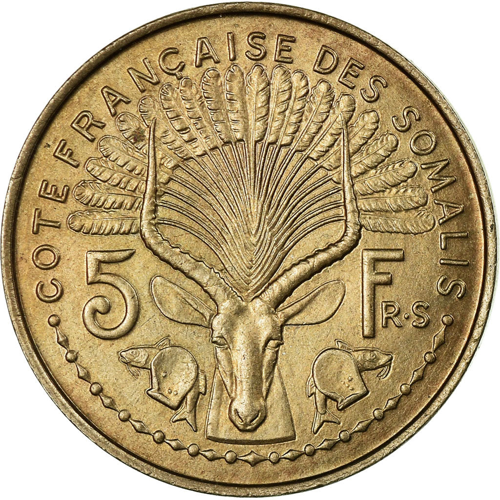 Coin, French Somaliland, 5 Francs, 1948, Paris, ESSAI, VF(30-35), Copper-nickel