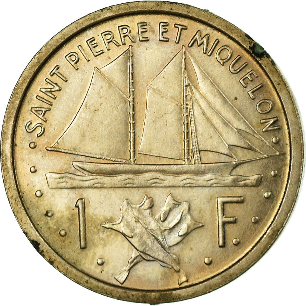 Moneda, Saint Pierre et Miquelon, 1 Franc, 1948, Paris, ESSAI, MBC, Bronce -