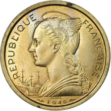 Coin, Réunion, 2 Francs, 1948, ESSAI, AU(55-58), Copper-nickel, KM:E4
