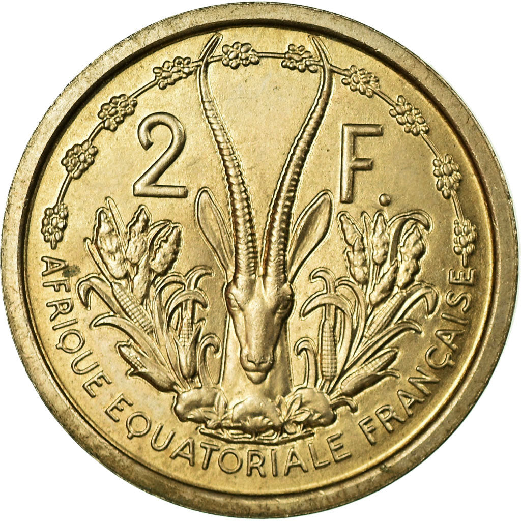 Monnaie, Afrique-Équatoriale française, 2 Francs, 1948, Paris, ESSAI, SUP