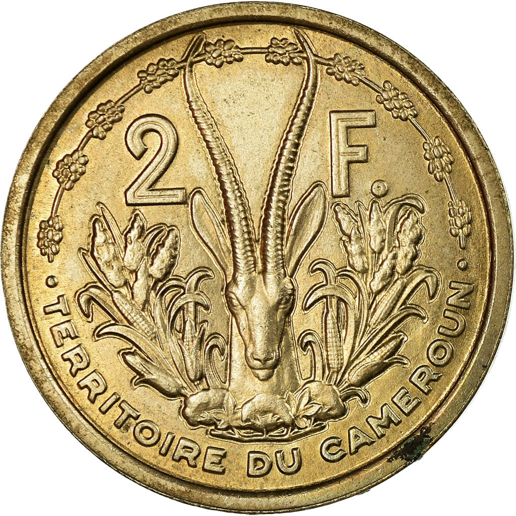 Coin, Cameroon, 2 Francs, 1948, Paris, ESSAI, AU(55-58), Copper-nickel, KM:E6
