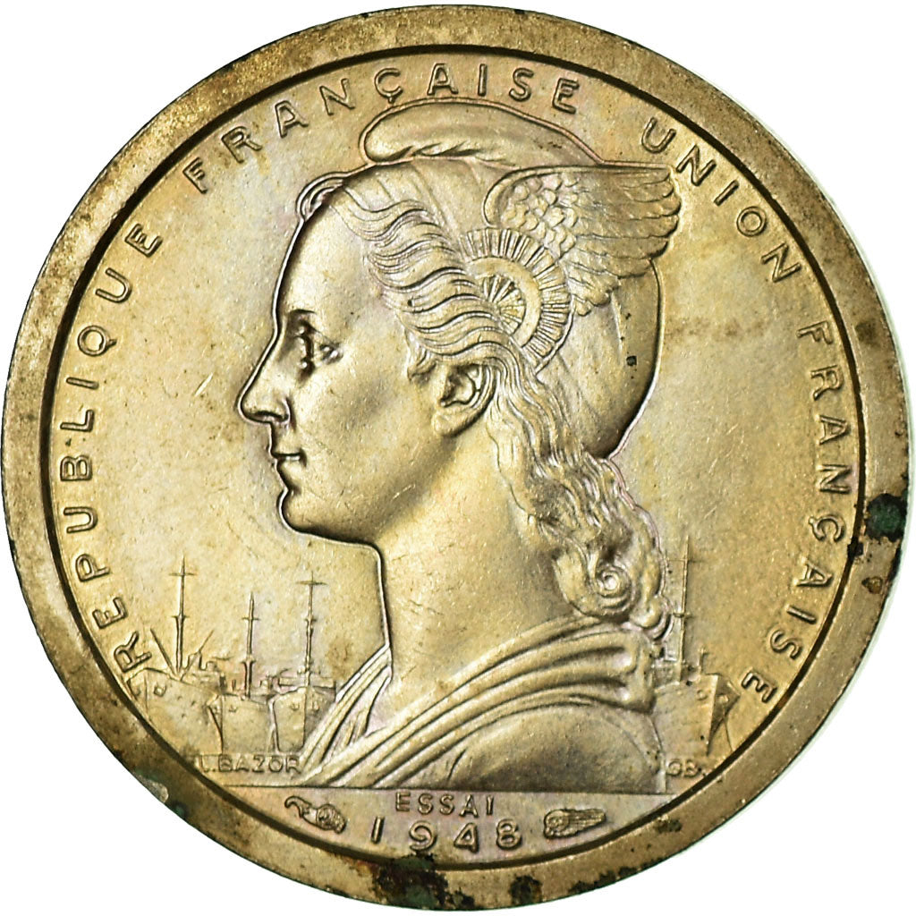 Moneda, Camerún, Franc, 1948, Paris, ESSAI, MBC, Cobre - níquel, KM:E5