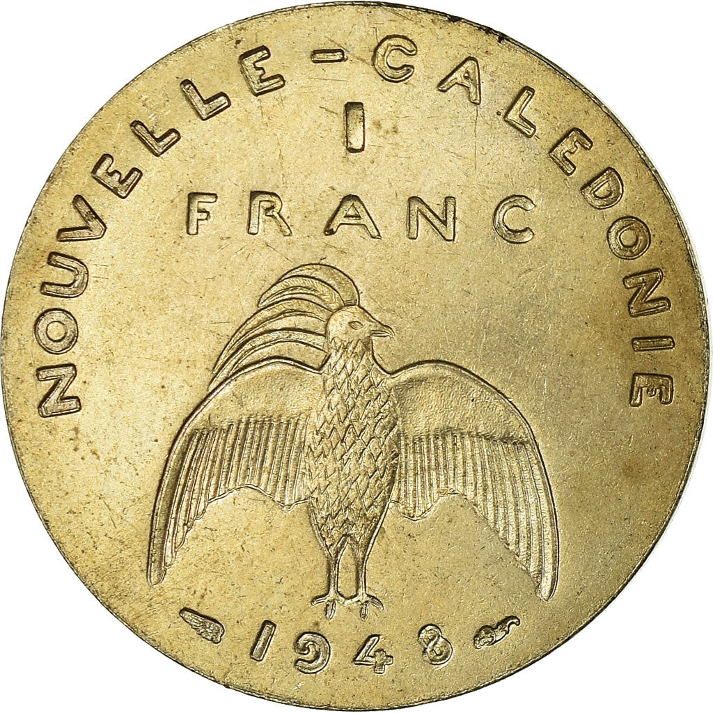 Coin, New Caledonia, Franc, 1948, Paris, ESSAI, AU(55-58), Nickel-Bronze, KM:E3