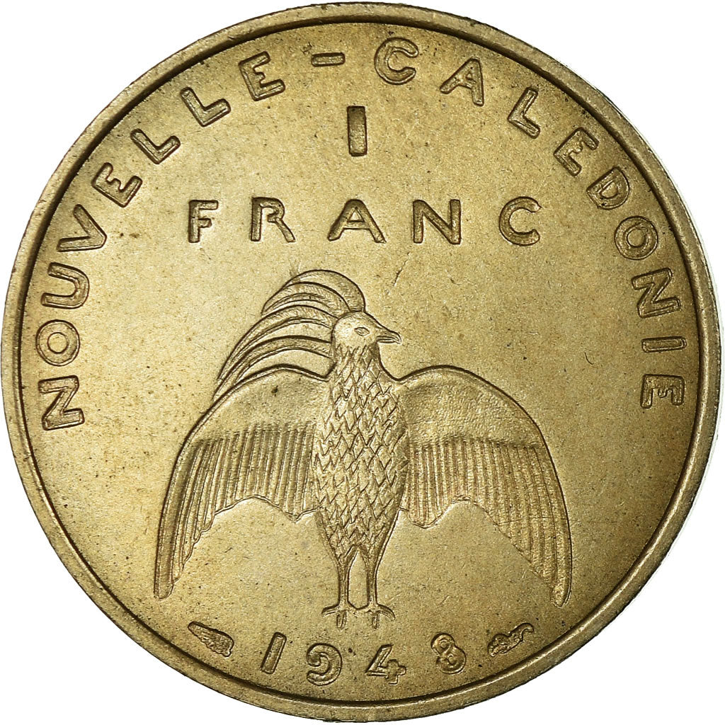 Coin, New Caledonia, Franc, 1948, Paris, ESSAI, AU(55-58), Nickel-Bronze, KM:E4