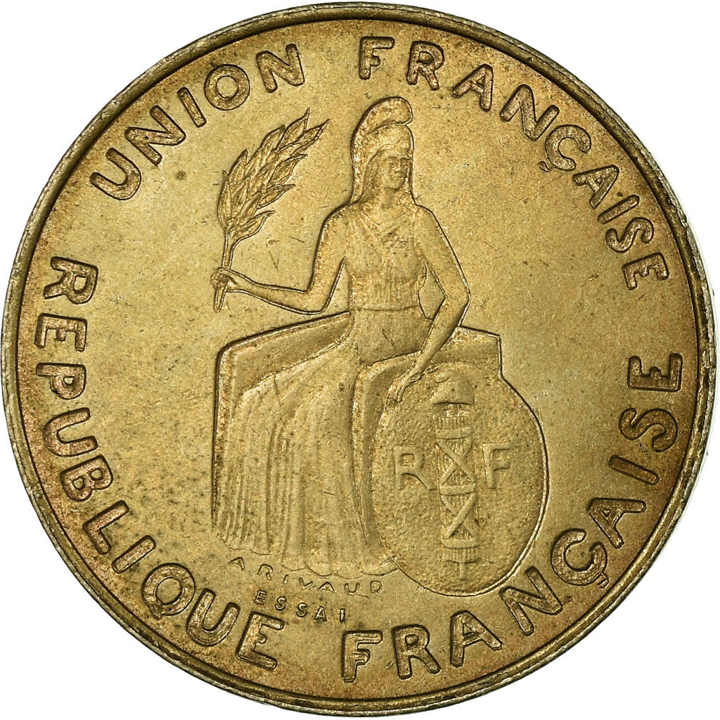 Coin, New Caledonia, 2 Francs, 1948, Paris, ESSAI, EF(40-45), Nickel-Bronze