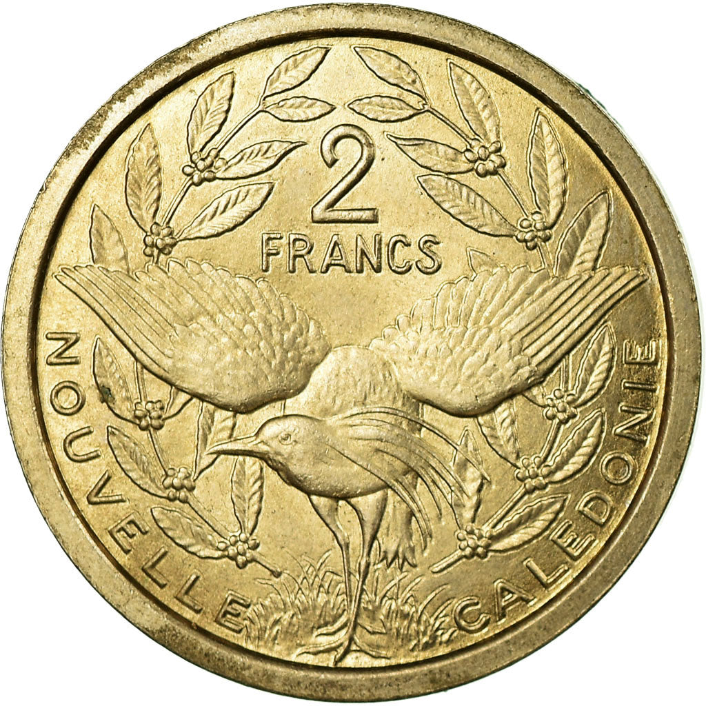 Coin, New Caledonia, 2 Francs, 1949, Paris, ESSAI, AU(55-58), Nickel-Bronze