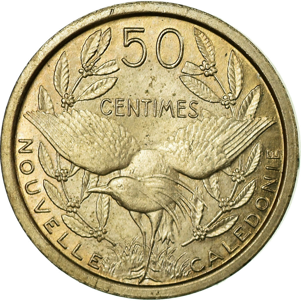 Coin, New Caledonia, 50 Centimes, 1949, Paris, ESSAI, AU(55-58), Copper-nickel