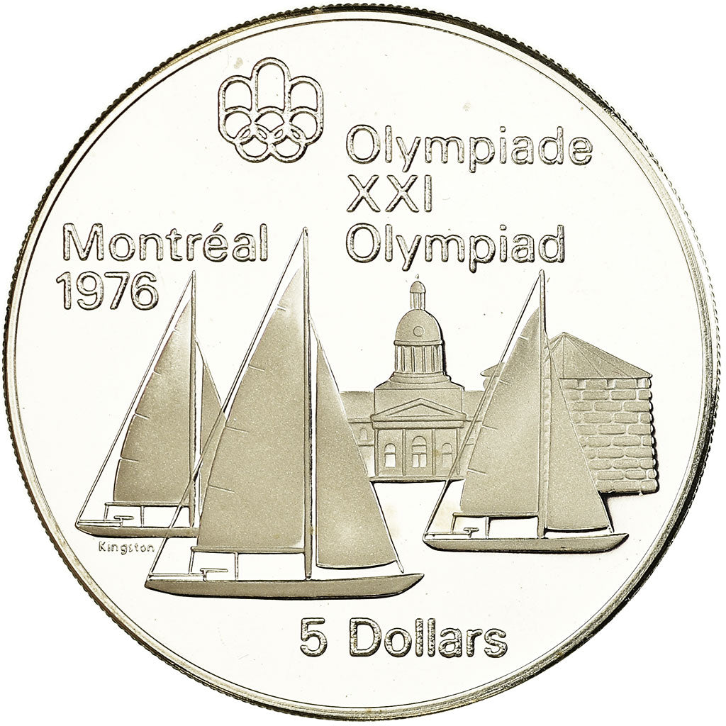 Coin, Canada, Elizabeth II, 5 Dollars, 1973, Royal Canadian Mint, Ottawa, Proof