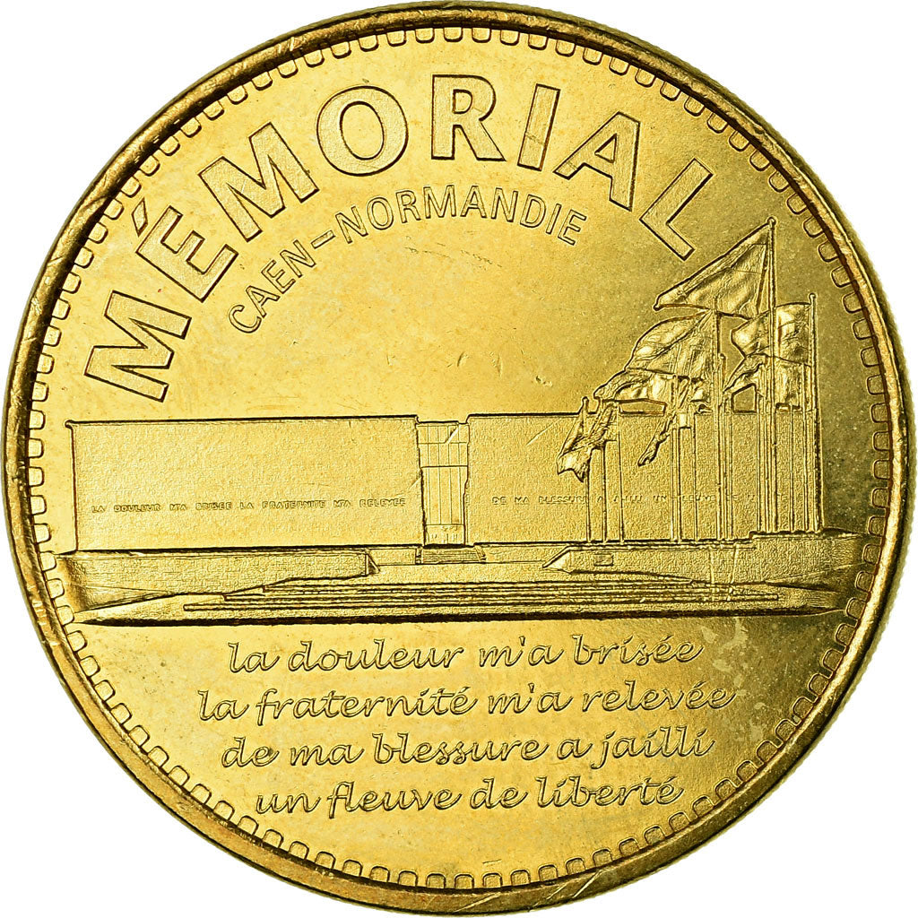 France, Token, Touristic token, Caen - Mémorial n°5, Arts & Culture, 2013