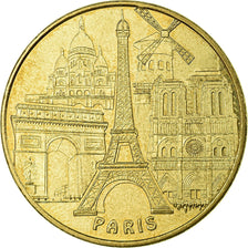 France, Token, Touristic token, Paris - Tour Eiffel n° 3 - les 5 monuments