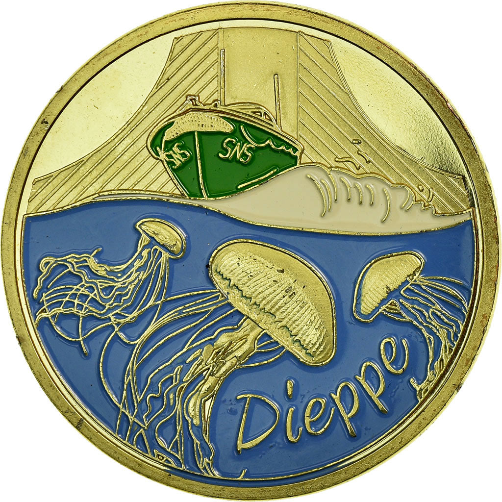 France, Token, Touristic token, 76/ Dieppe - Cité de la mer - Estran, Souvenirs