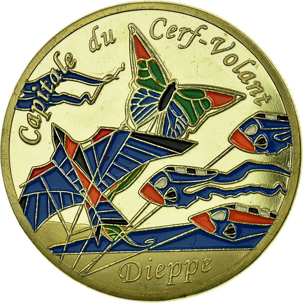 France, Jeton, Jeton Touristique, Dieppe - Capitale du cerf-volant, Souvenirs et