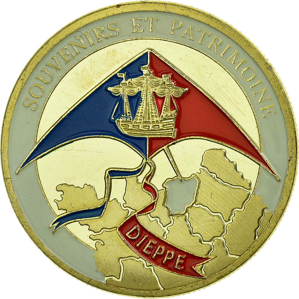 France, Jeton, Jeton Touristique, Dieppe - Capitale du cerf-volant, Souvenirs et