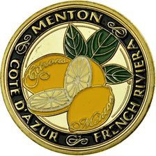 France, Token, Touristic token, Côte d'Azur - Menton, Souvenirs et Patrimoine