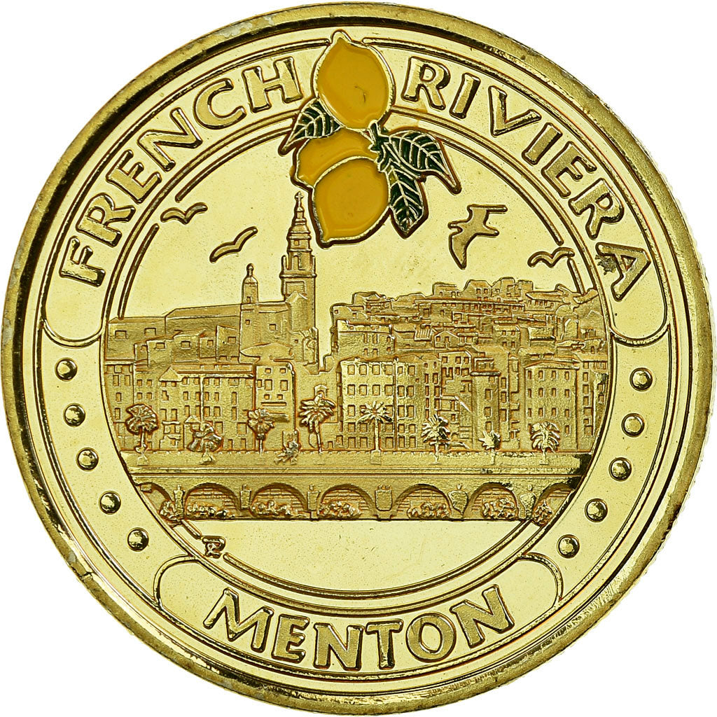France, Token, Touristic token, Côte d'Azur - Menton, Souvenirs et Patrimoine