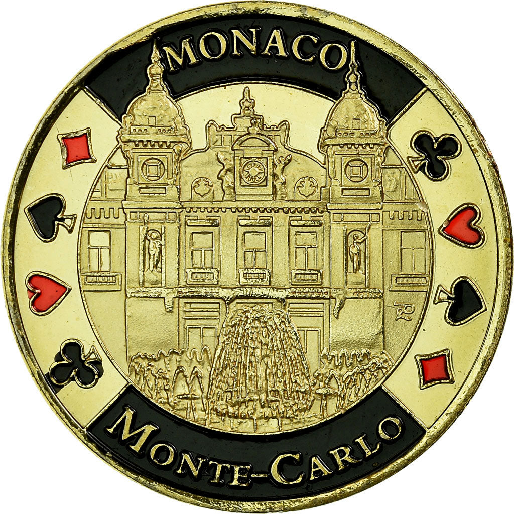 France, Jeton, Jeton Touristique, Monaco - Monte-Carlo, Souvenirs et Patrimoine