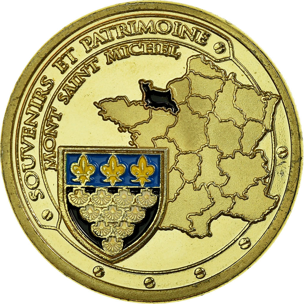 Francia, Token, Touristic token, 50/ Abbaye du Mont-Saint-Michel, Souvenirs et