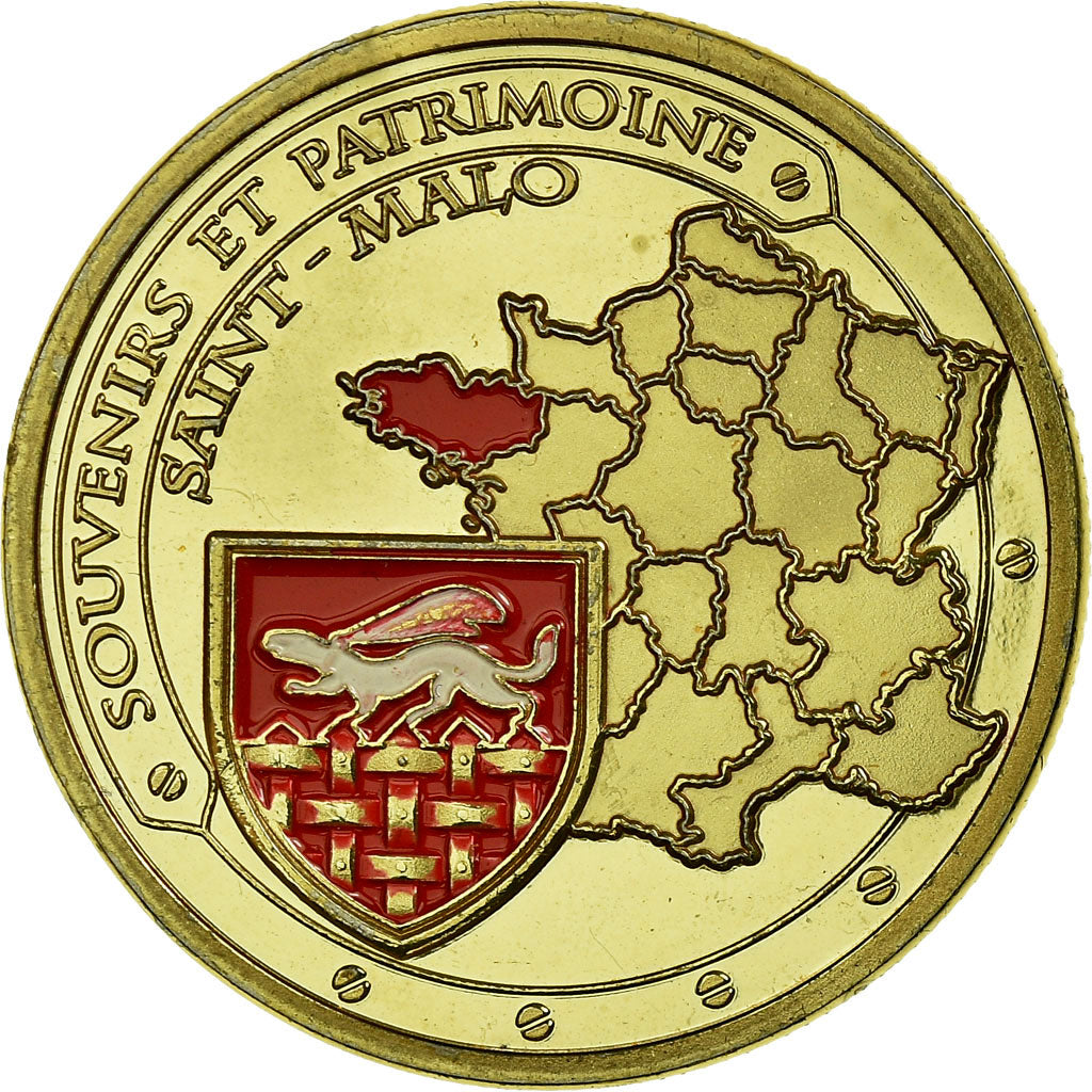 France, Jeton, Jeton Touristique, Saint-Malo - Cité Corsaire, Souvenirs et