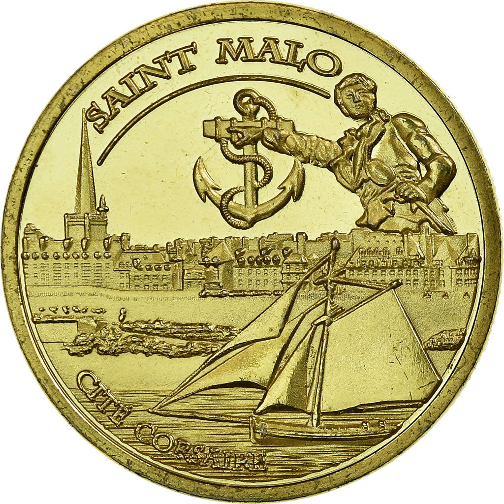 France, Jeton, Jeton Touristique, Saint-Malo - Cité Corsaire, Souvenirs et