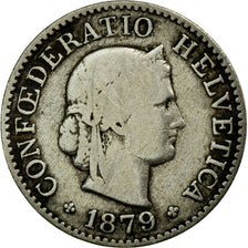 Coin, Switzerland, 5 Rappen, 1879, Bern, VF(30-35), Copper-nickel, KM:26