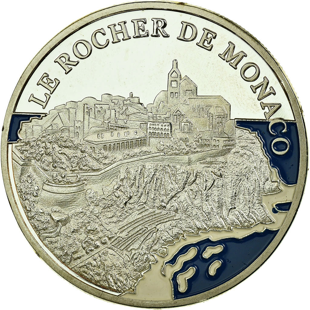 France, Token, Touristic token, 98/ Monaco - Le Rocher, AU(55-58), Cupro-nickel