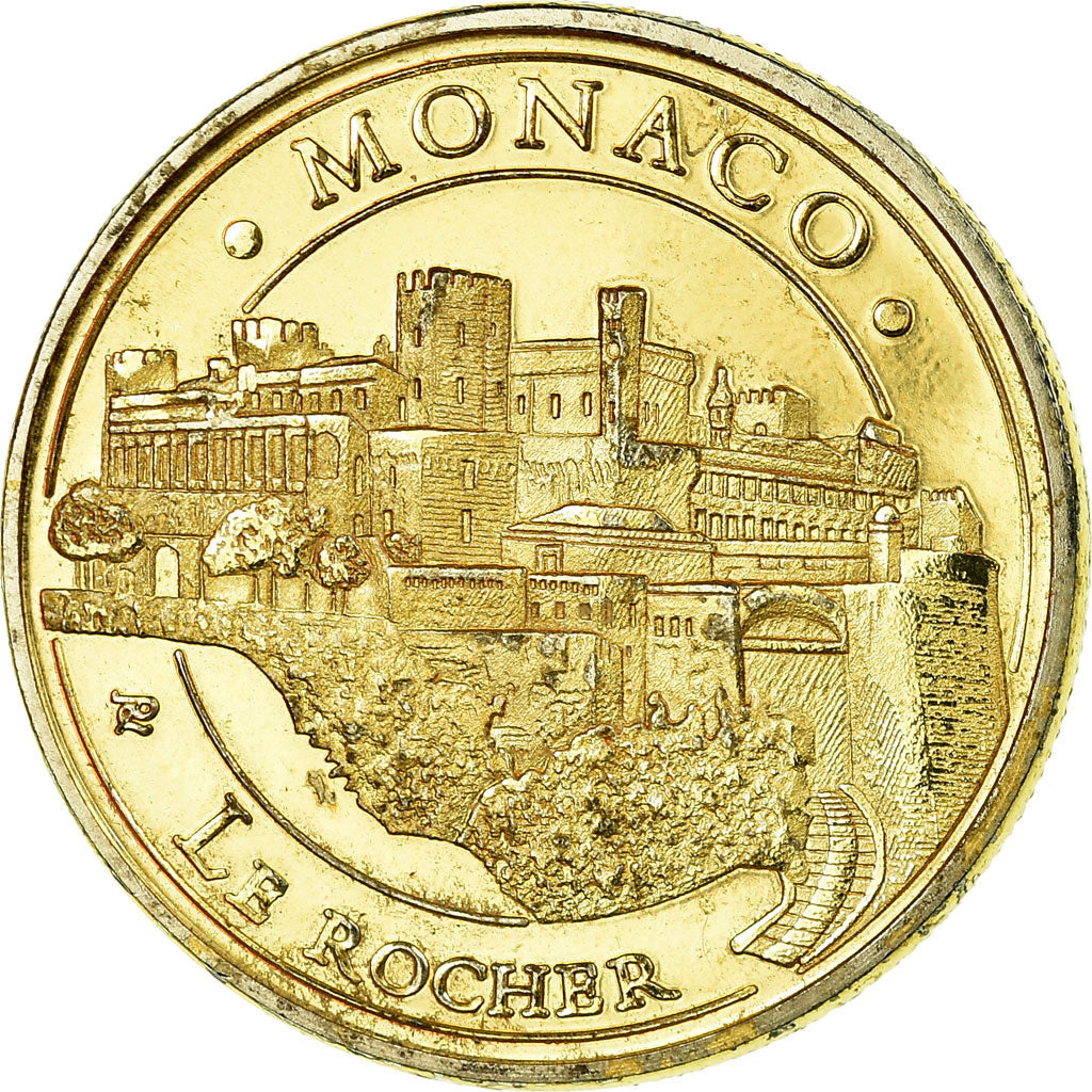 France, Jeton, Jeton Touristique, 98/ Monaco - Le Rocher, SUP, Cupro-nickel