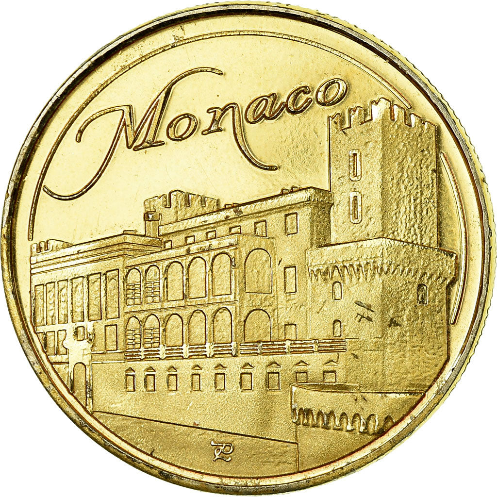 France, Jeton, Jeton Touristique, 98/ Monaco - Le Rocher, SUP, Cupro-nickel