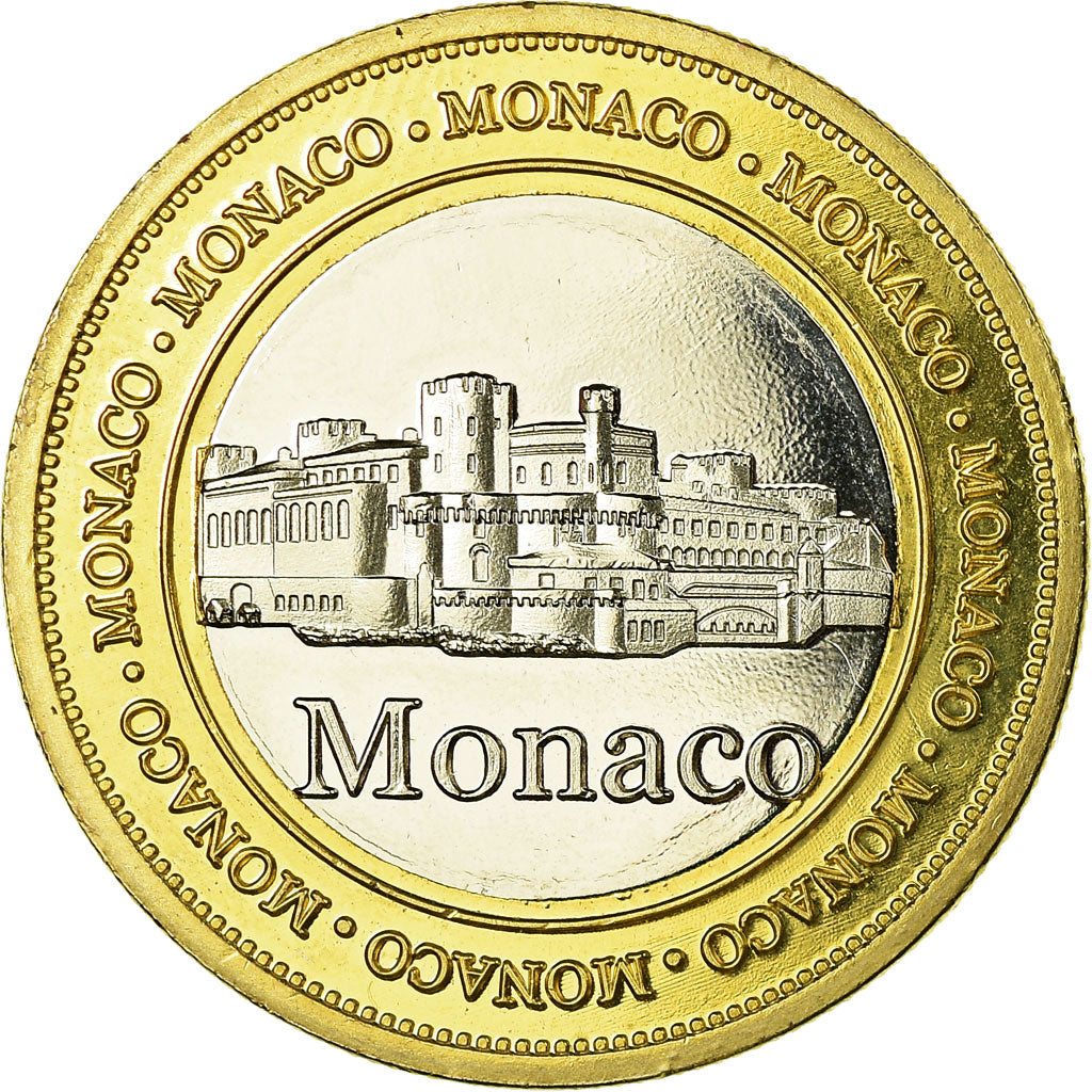France, Token, Touristic token, Monaco - Monte-Carlo, AU(55-58), Bi-Metallic