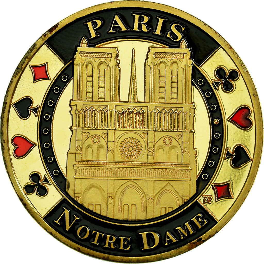 France, Token, Touristic token, 75/ Paris - Notre-Dame, AU(55-58), Cupro-nickel