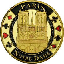 France, Token, Touristic token, 75/ Paris - Notre-Dame, AU(55-58), Cupro-nickel