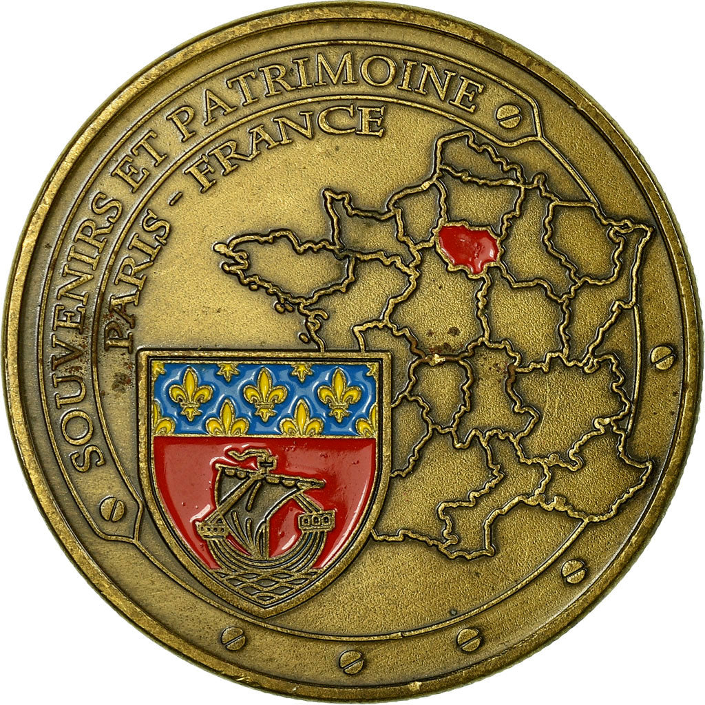France, Token, Touristic token, Paris - Les 5 monuments, Souvenirs et