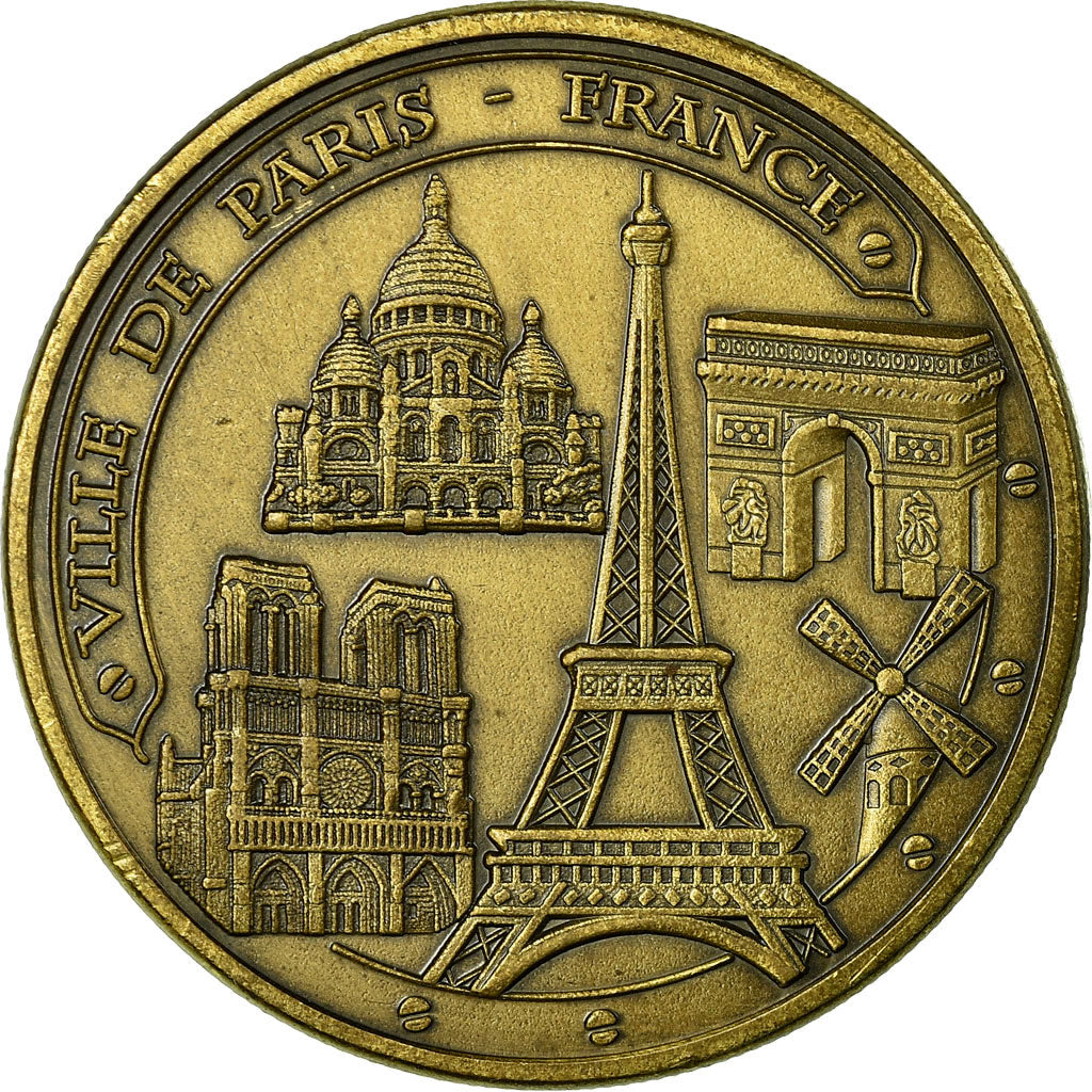 France, Token, Touristic token, Paris - Les 5 monuments, Souvenirs et
